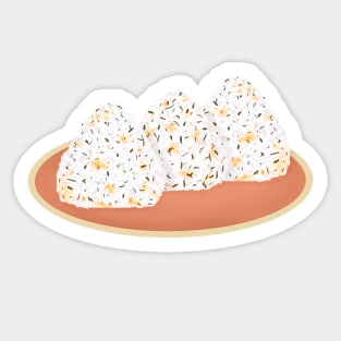 Onigiri plate Sticker